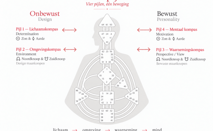 4 variabelen - 4 pijlen in Human Design